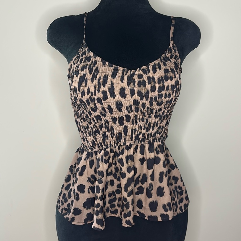 Leopard Print Women's Top Size Small